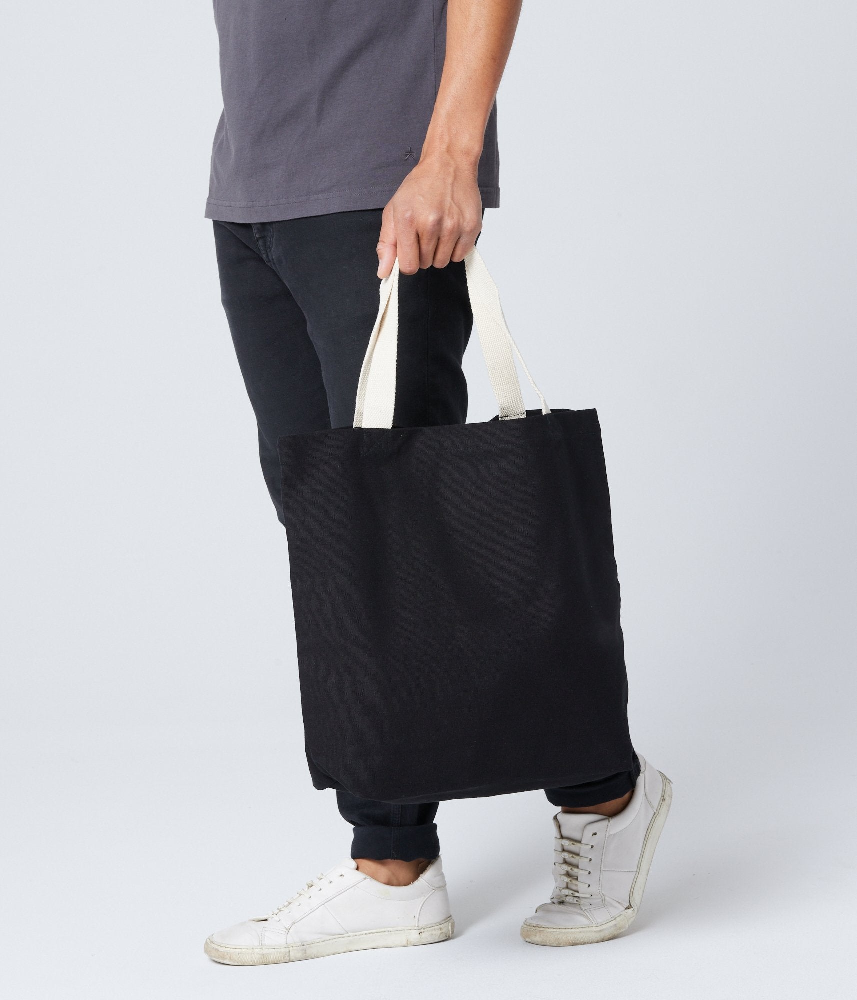 Organic Canvas Tote Bag - Black