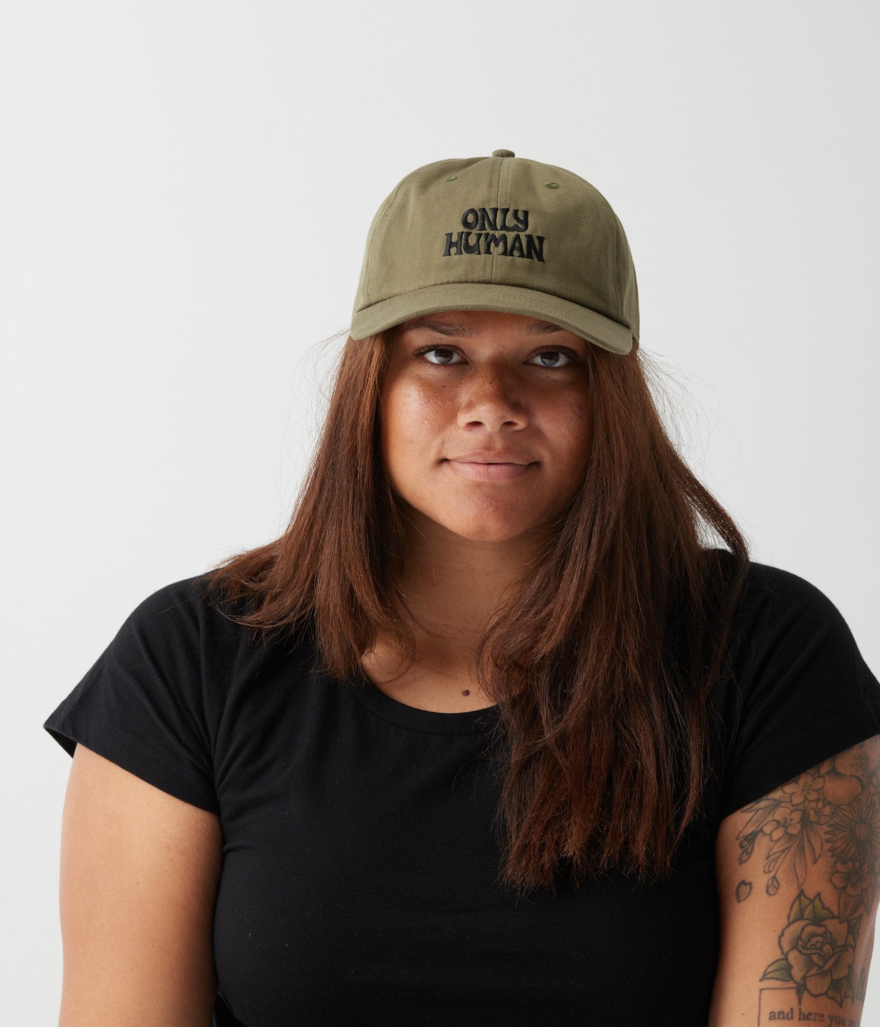 Only Human Dad Hat - Army