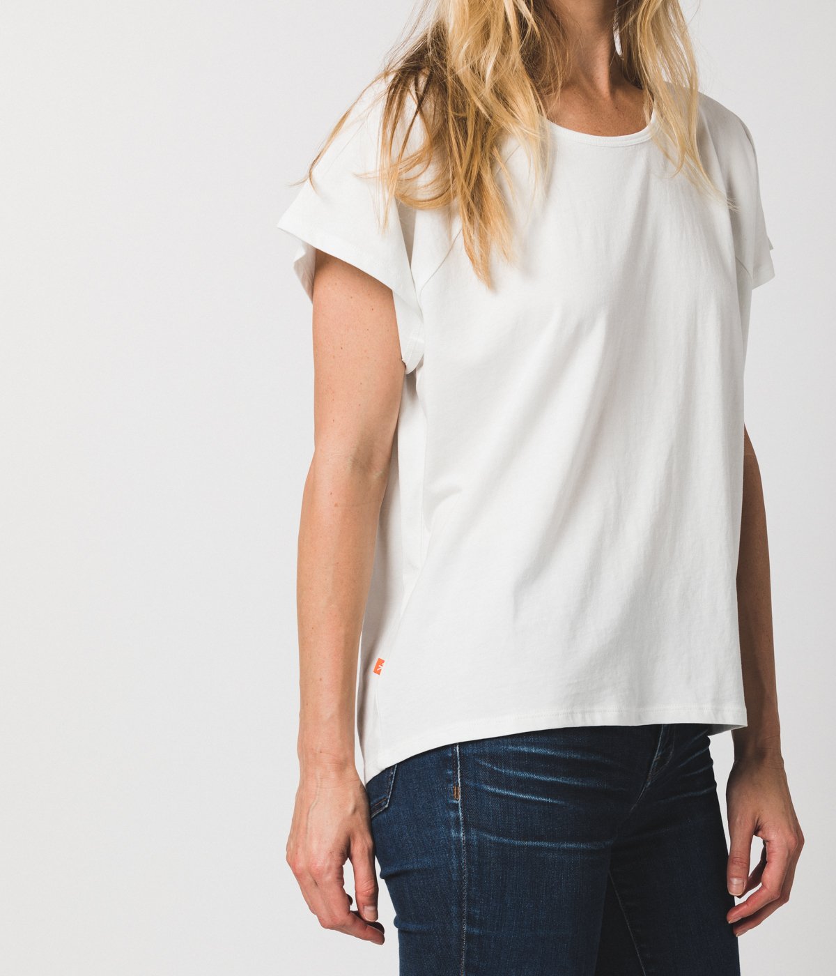 Women's Raglan Crew - White