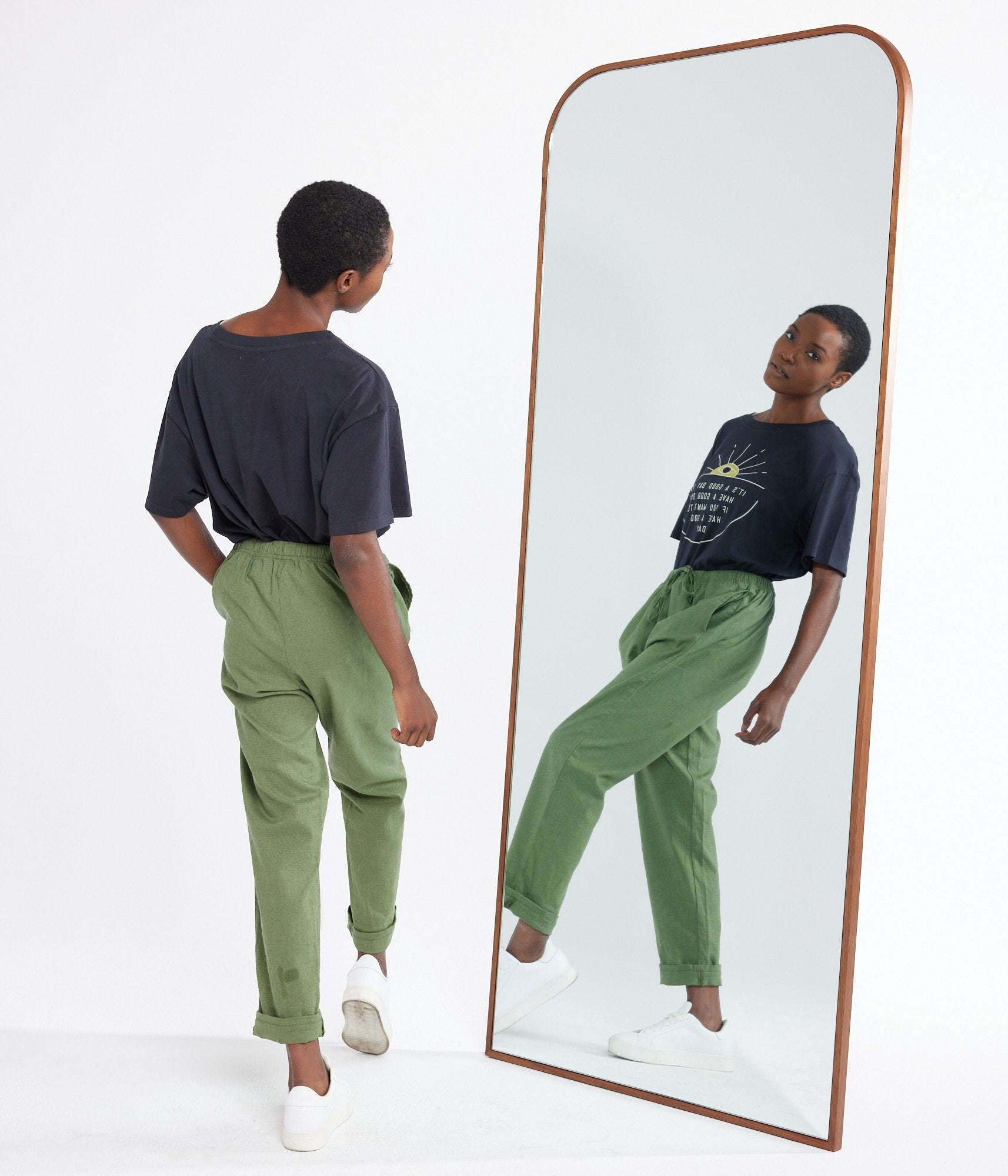 Blaine Linen Pant - Army