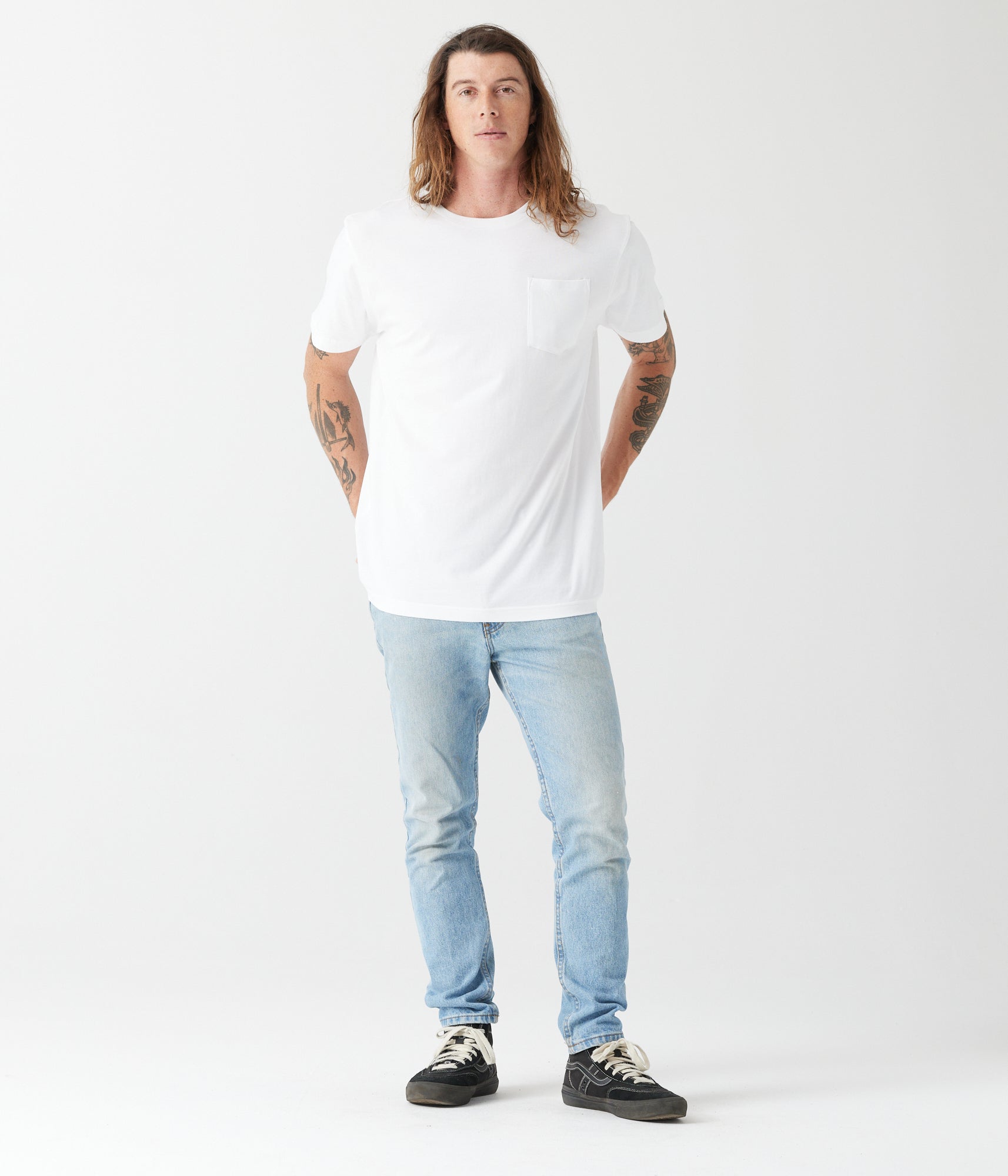 Heavyweight Pocket Tee - White