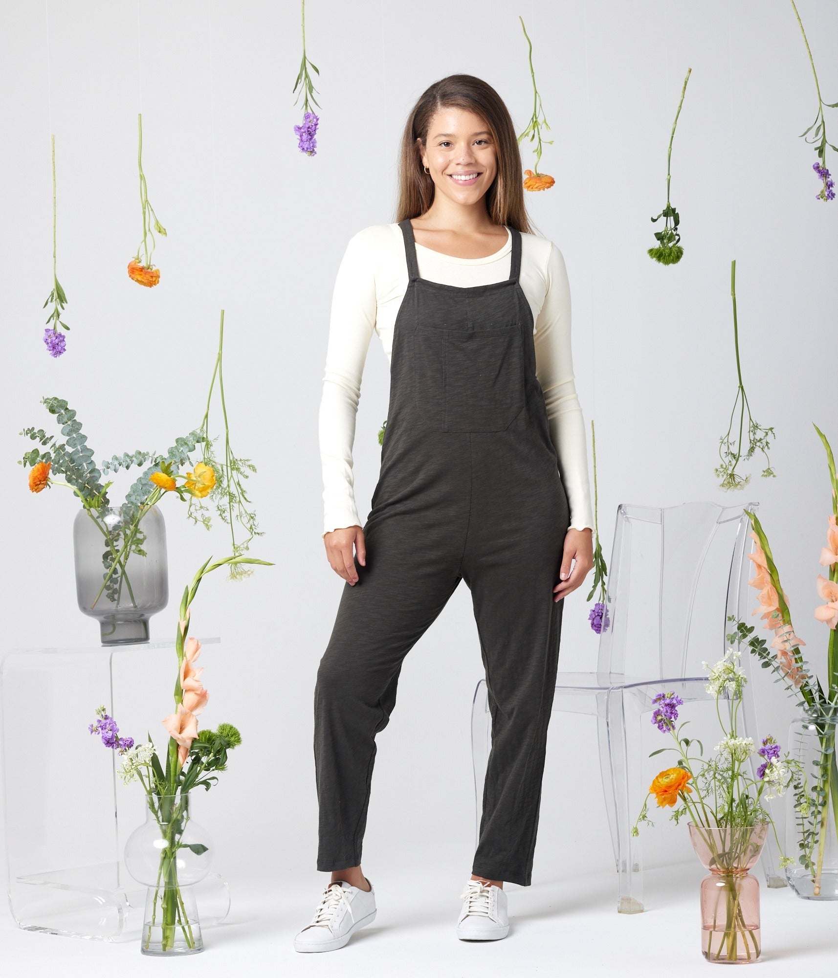 Rhythm Adjustable Overall - Washed Black