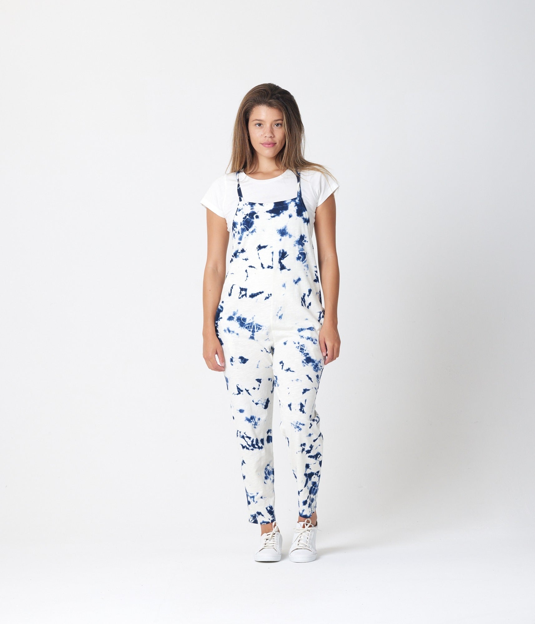 Cadence Overall - Dark Blue Tie Dye