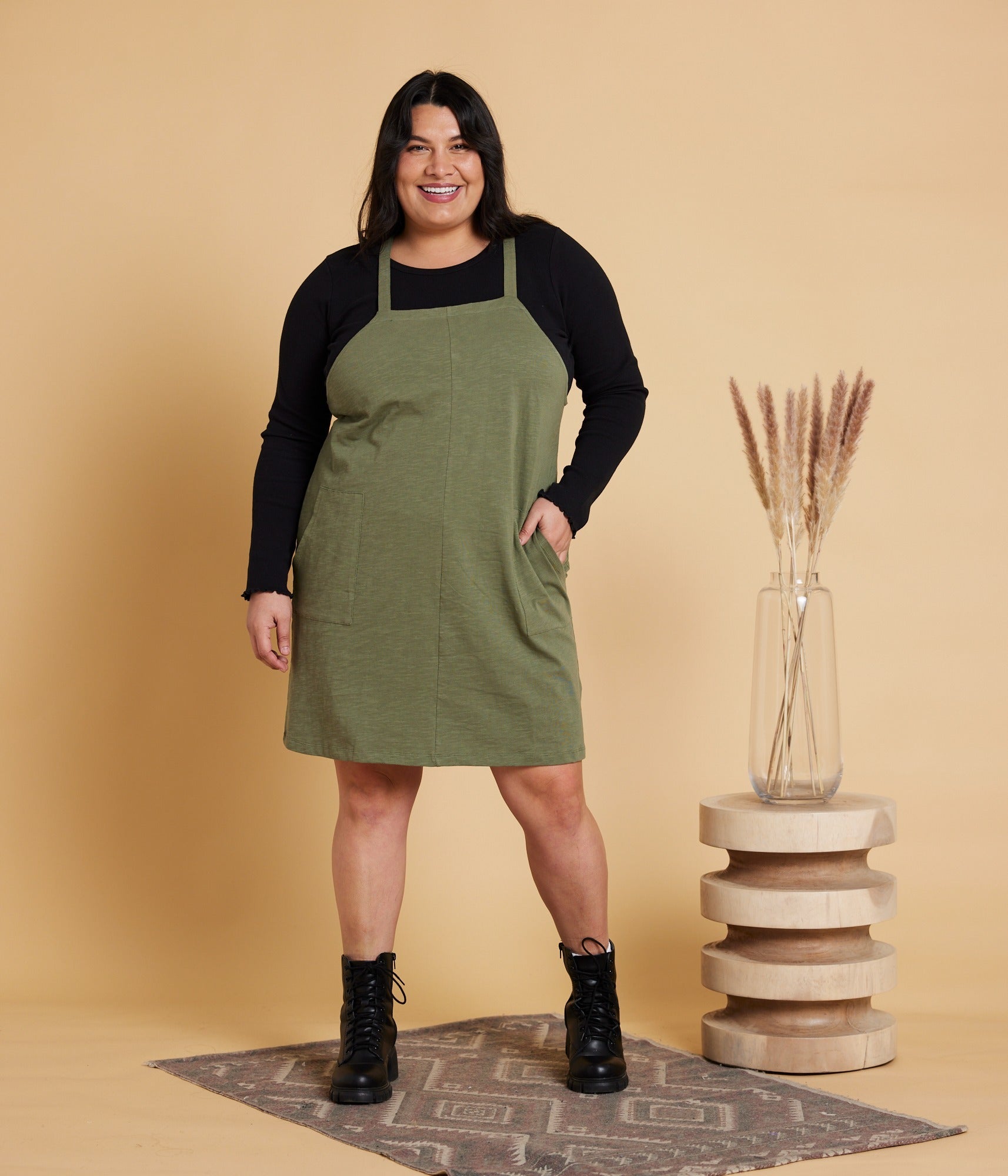 Macy Dress - Army