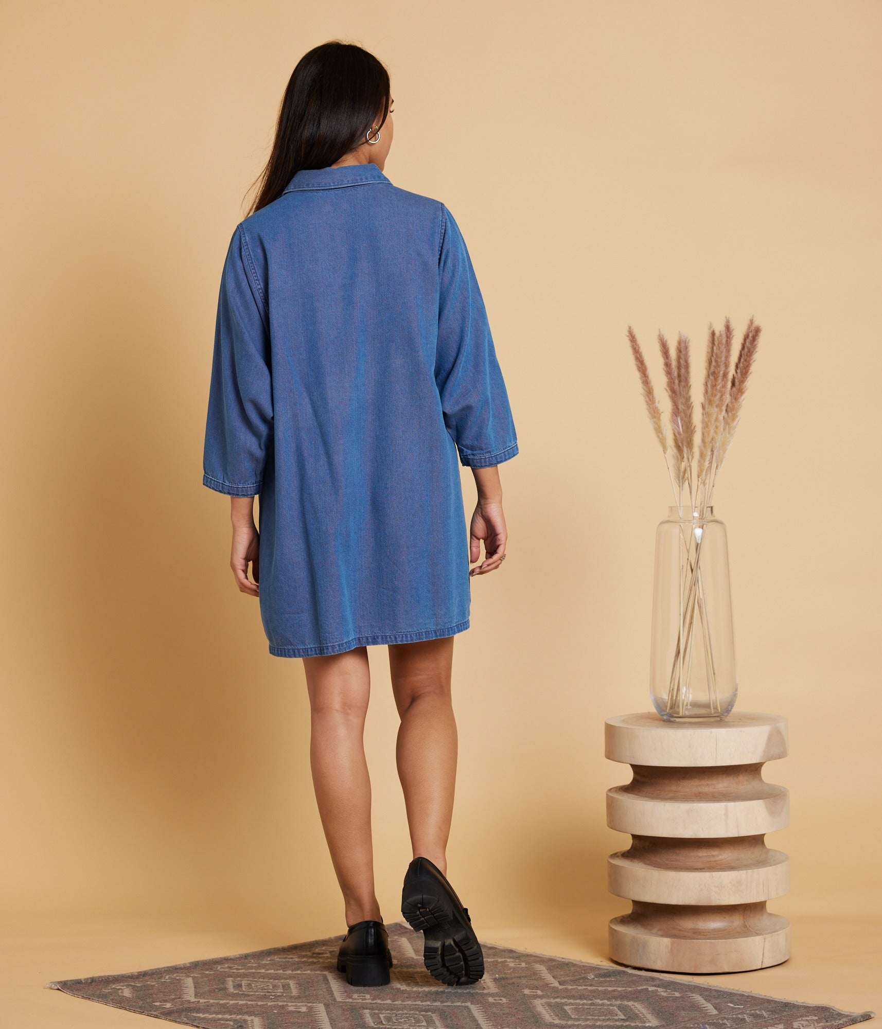 Gillian Dress - Dark Wash