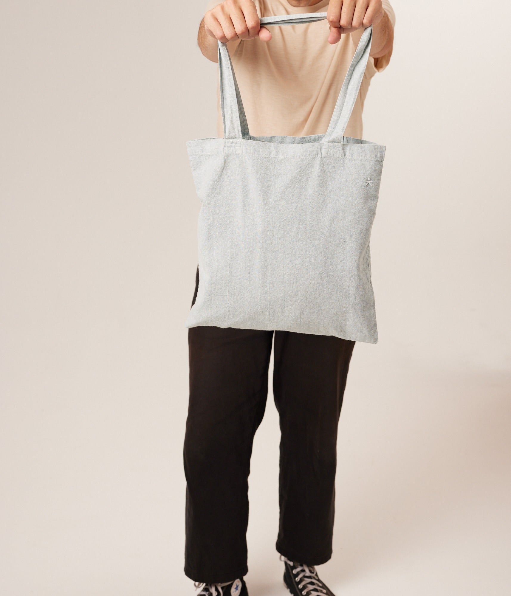 Pigment-Dyed Tote Bag - Sky