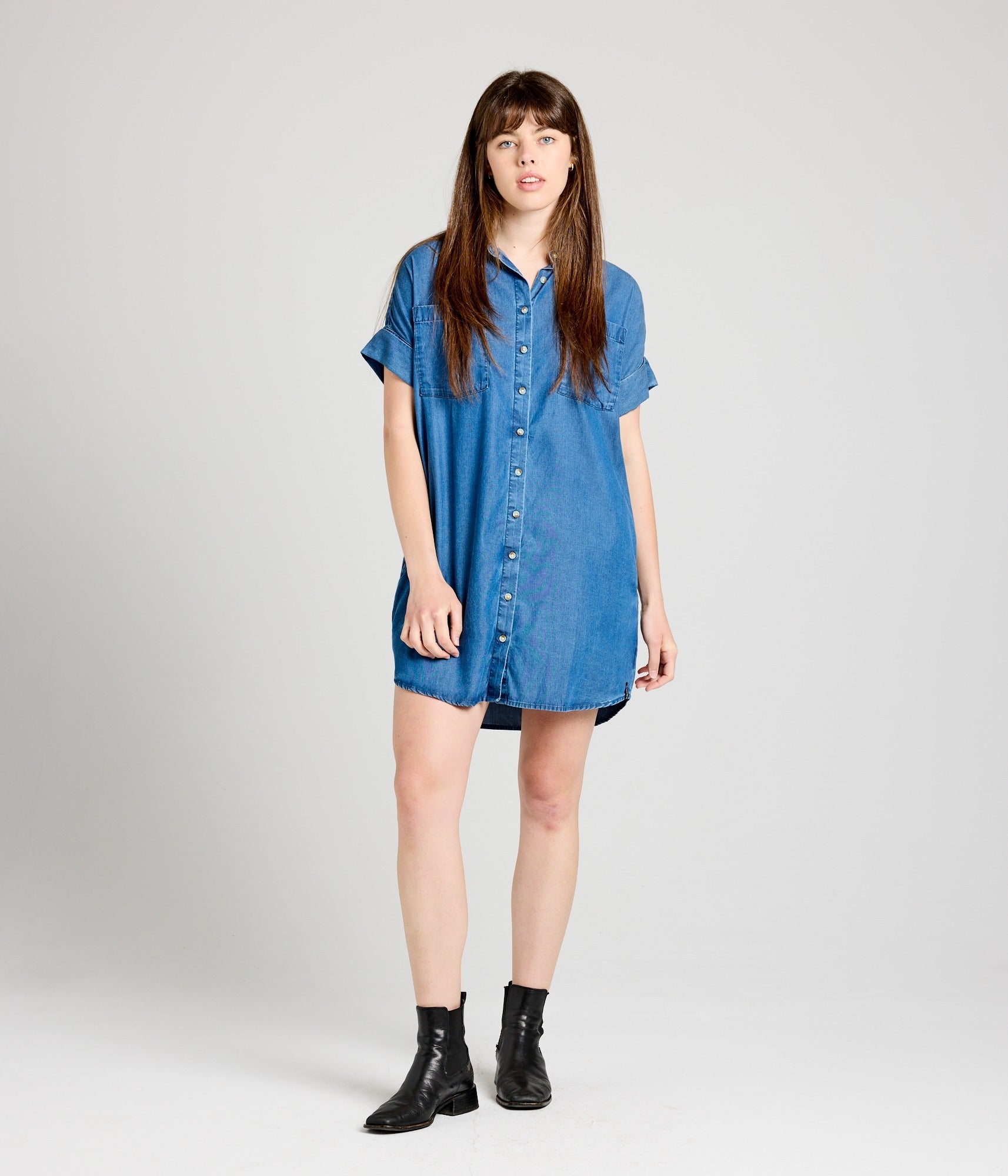 Vivian Dress - Chambray