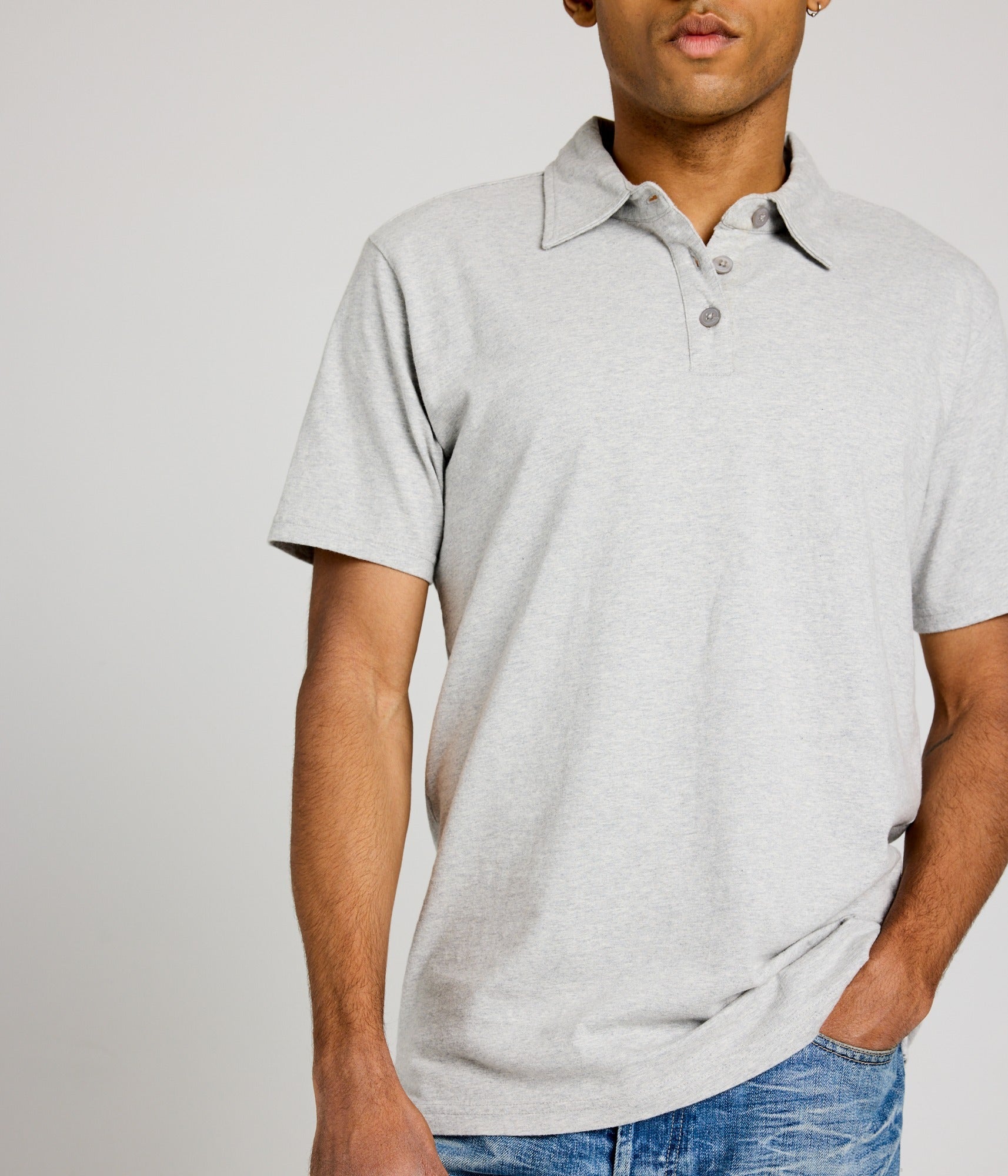 Unisex Polo Shirt - Athletic Heather