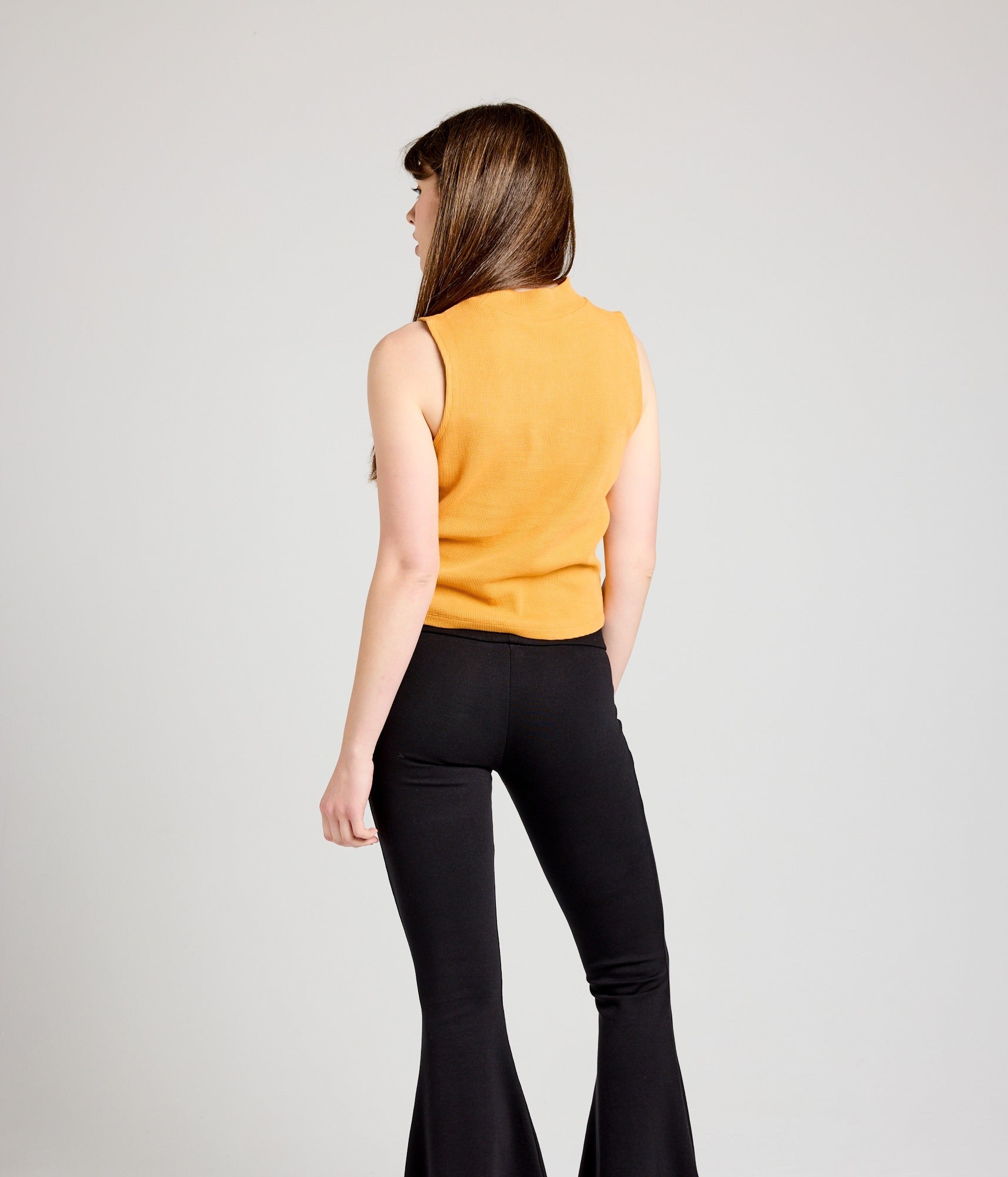 Bishop Mock Neck Tank - Apricot