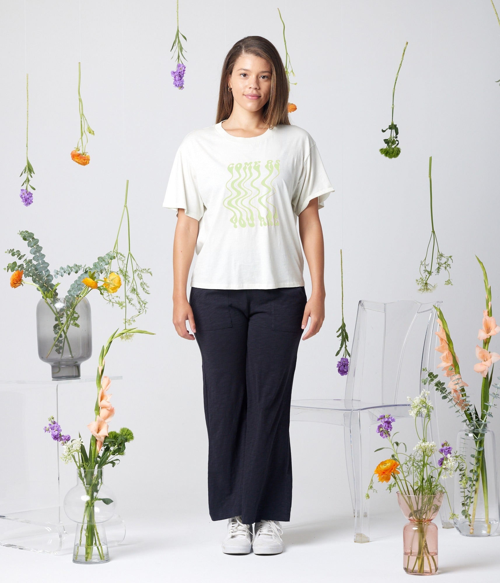 Come As You Are Relaxed Tee - Khaki Green