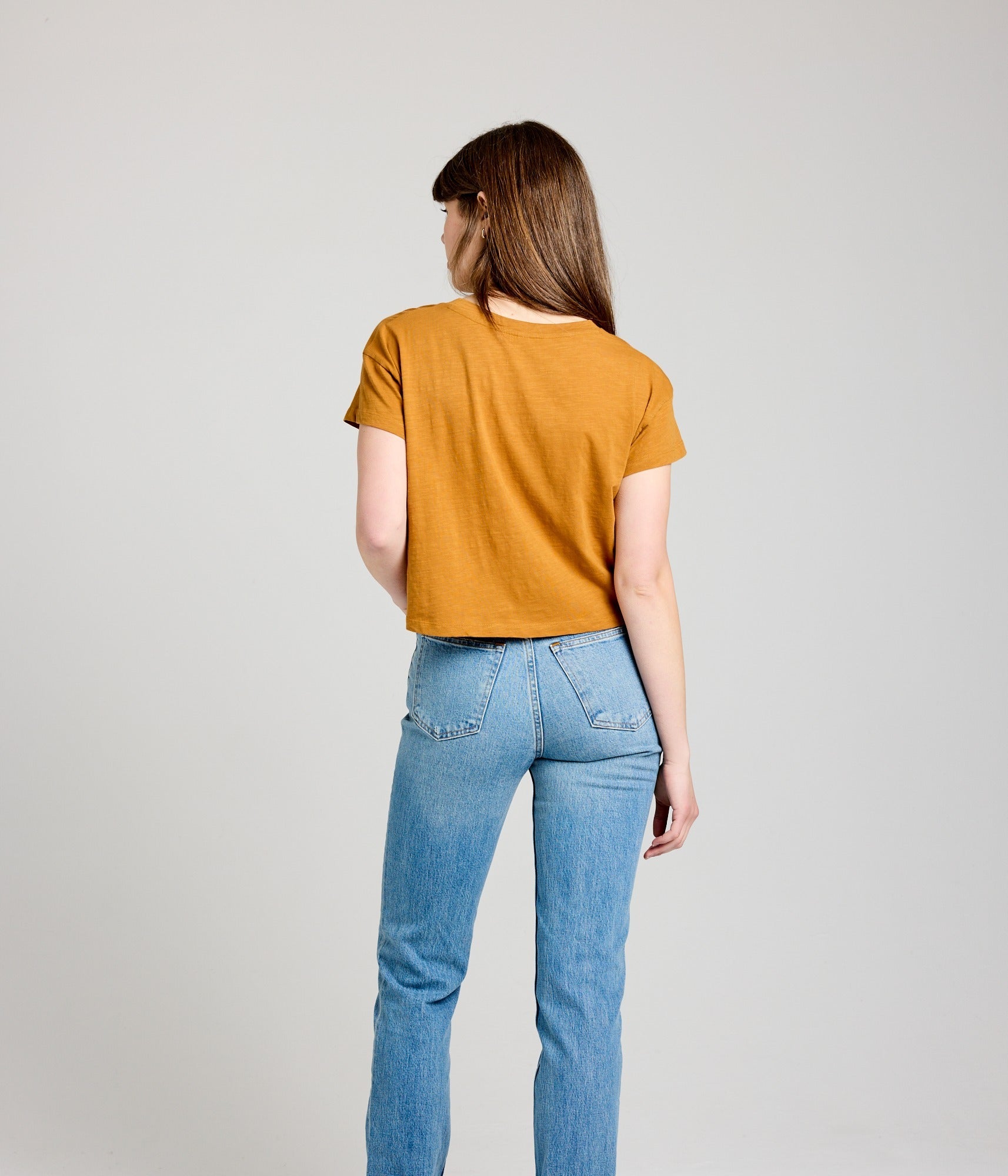 Women's Easy Crop Tee - Turmeric